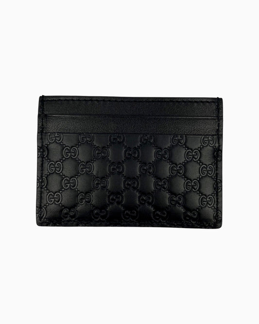 Gucci Micro GG Web Print Card Holder