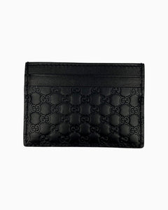 Gucci GG Embossed Card Case Black