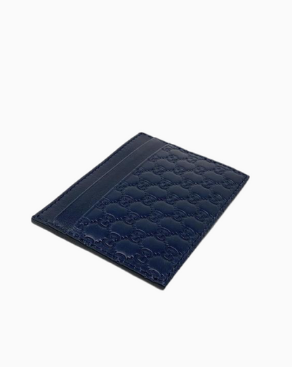 Gucci Micro GG Web Print Card Holder