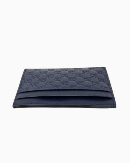 Gucci Micro GG Web Print Card Holder