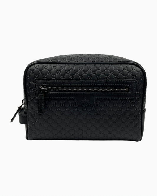 Gucci Micro GG Web Print Toiletry Bag