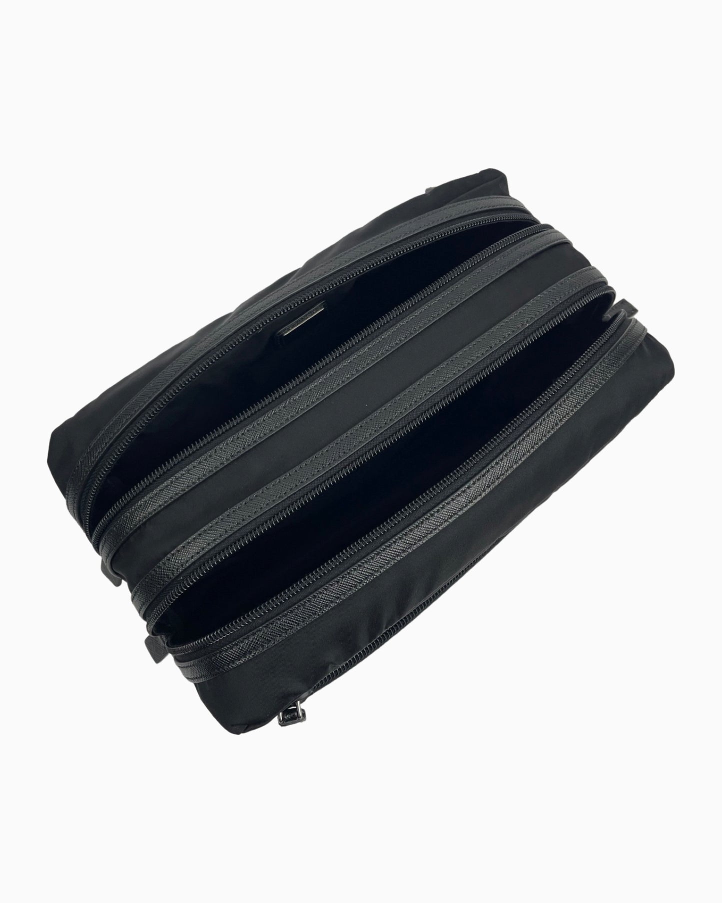 Prada Nylon Double Zip Toiletry Bag