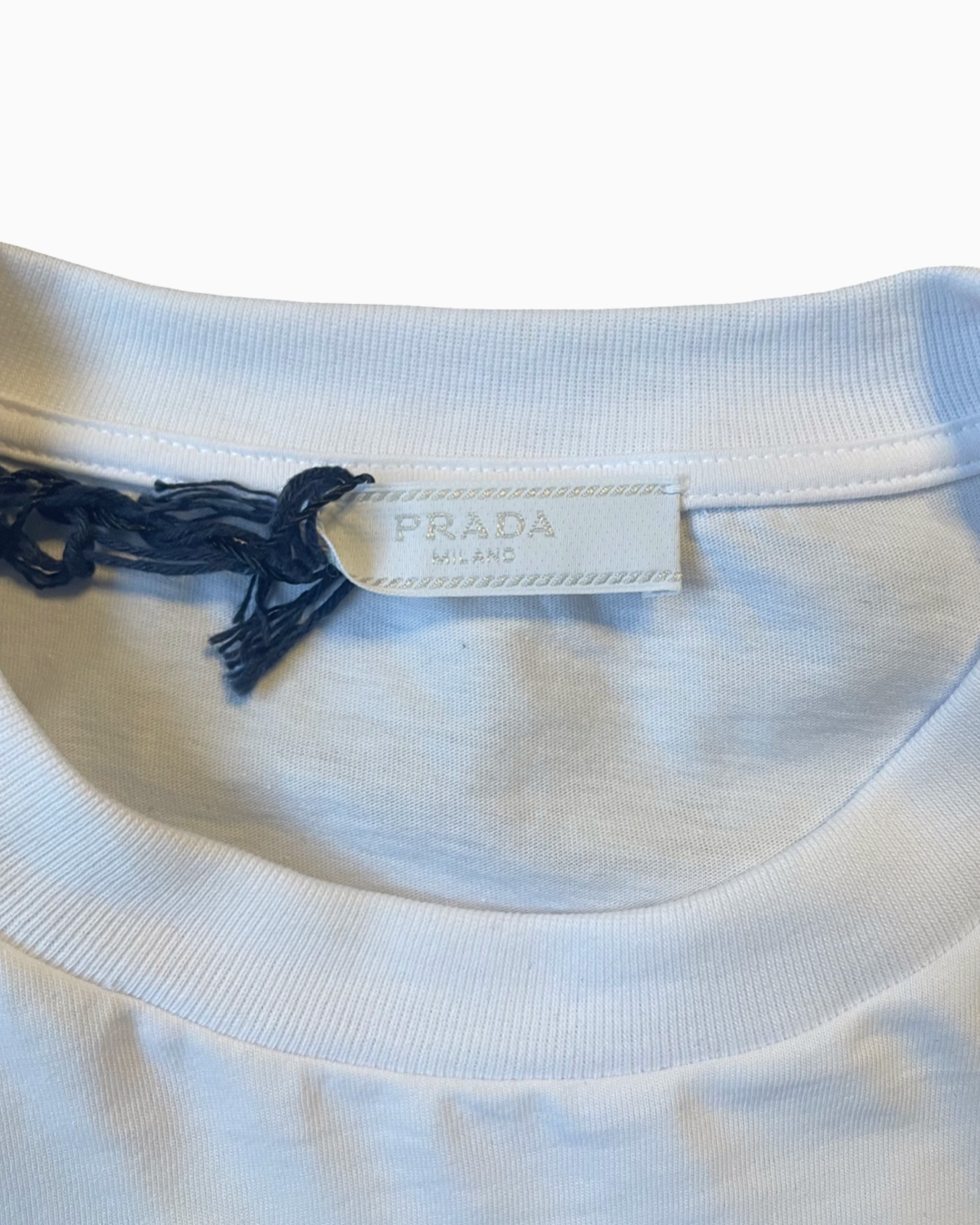 Prada Embroidered Chest Logo T-shirt