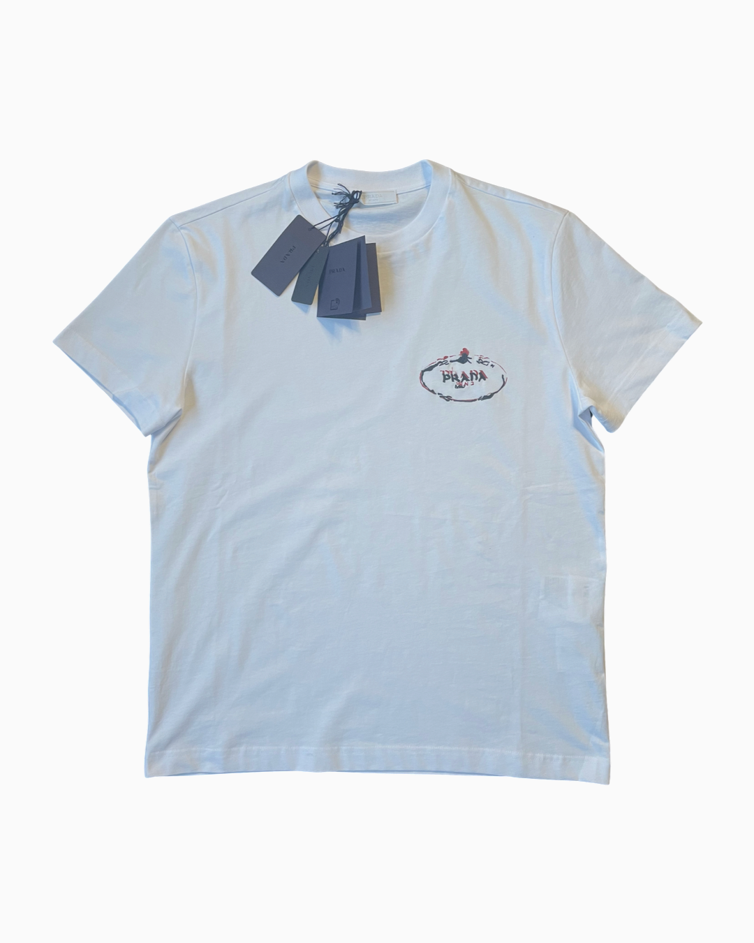 Prada Embroidered Chest Logo T-shirt – FUTURO