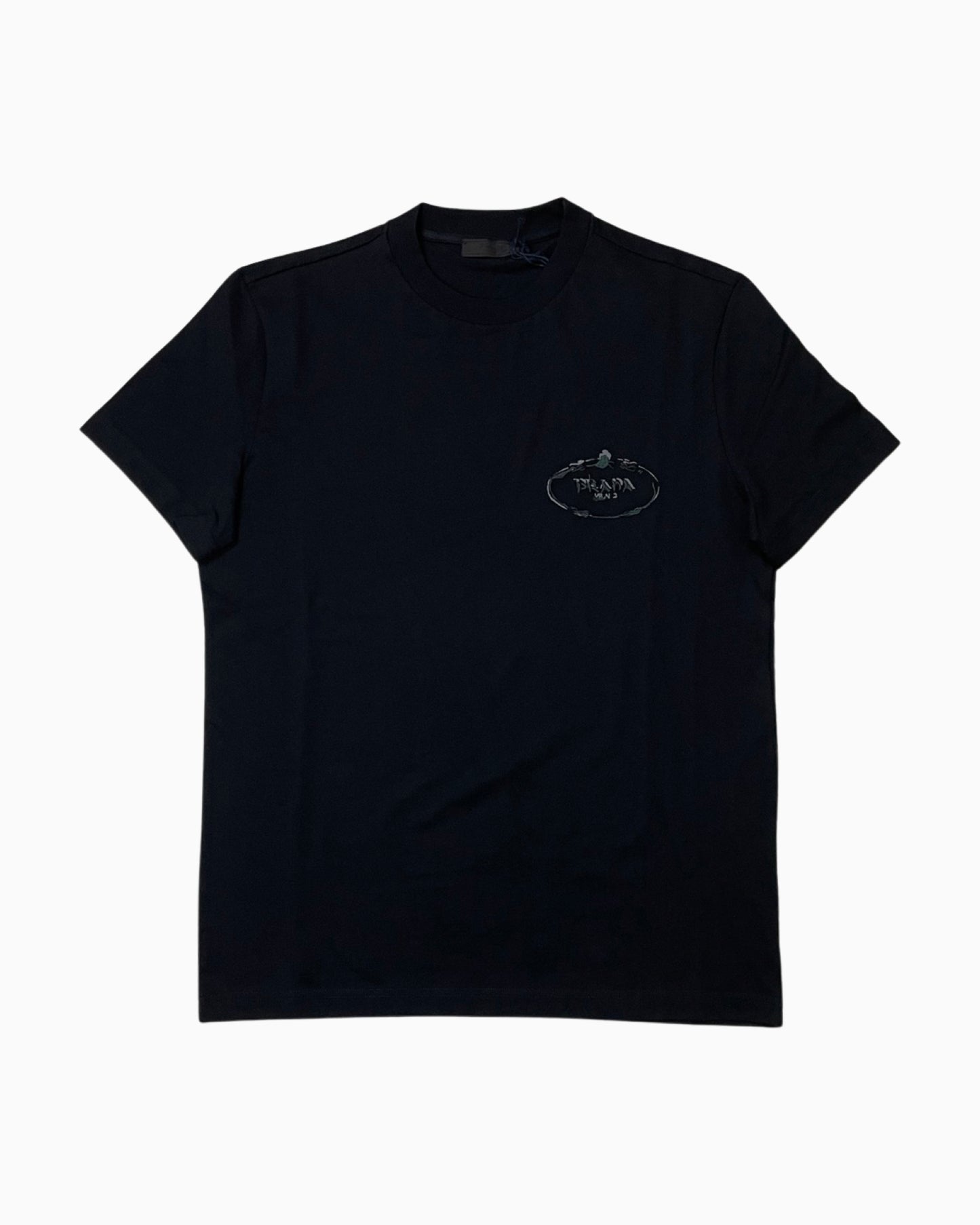 Prada Embroidered Chest Logo T-shirt