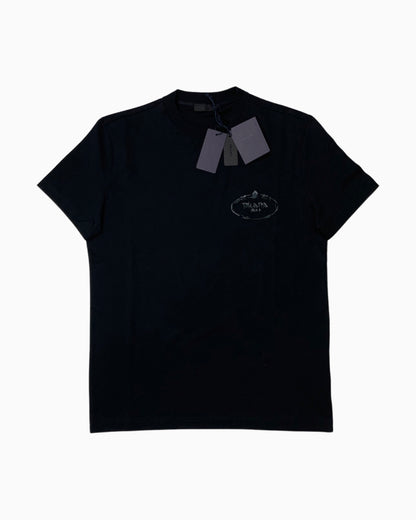 Prada Embroidered Chest Logo T-shirt