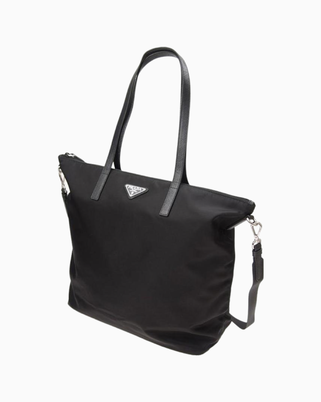 Prada nylon sales tote bag black